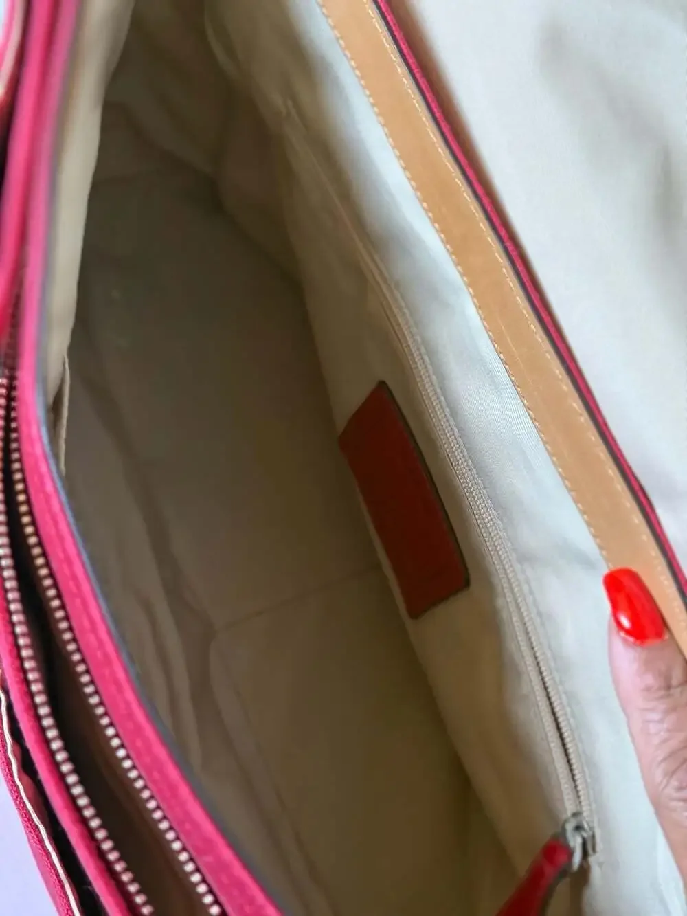 coach heritage stripe canvas messenger bag red f10220 crossbody shoulder bag